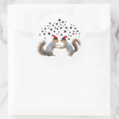 Santa Eekhoorns met Sterren Stickers (Tas)