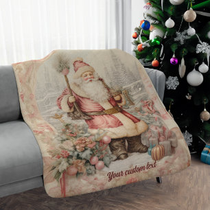  Santa Elegance Classic Kerst Sherpa Deken