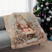  Santa Elegance Classic Kerst Sherpa Deken