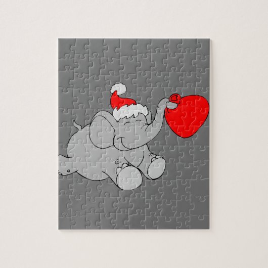 Santa Elephant Legpuzzel (Verticaal)