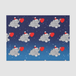 Santa Elephant Patroon Tissuepapier