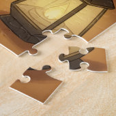 Santa & Elf Chess Game Christmas Legpuzzel (Zijkant)