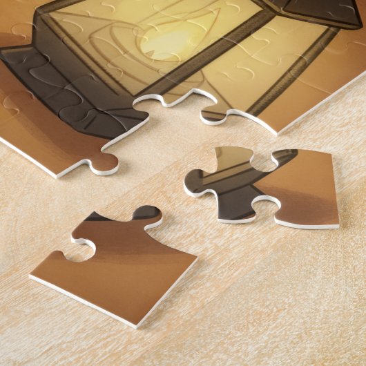 Santa & Elf Chess Game Christmas Legpuzzel (Zijkant)