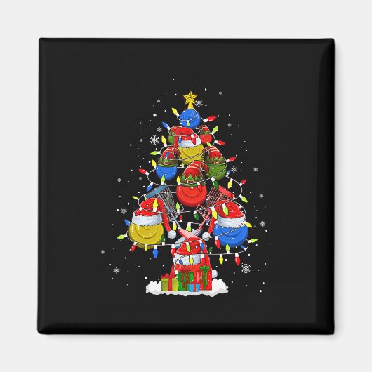 Santa Elf Disc Golf Ball Tools Xmas Tree Mannen Pl Magneet (Voorkant)