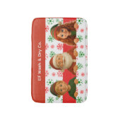 Santa & Elf Faces | North Pole Fun Christmas Bath  Badmat (Voorkant Verticaal)