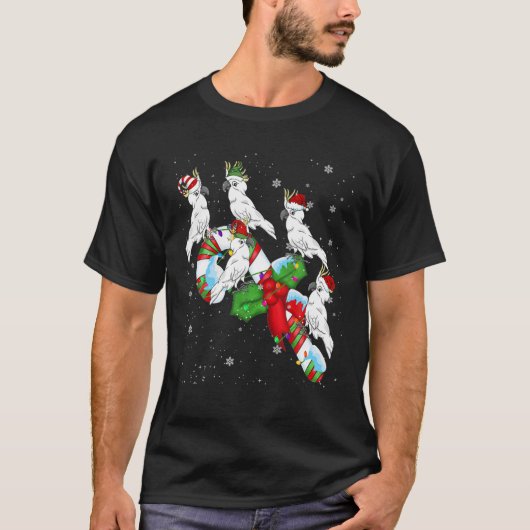 Santa ELF-katalysator op Snoep kerstlampje T-shirt (Voorkant)