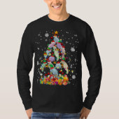 Santa ELF Manatee kerstboom — kerstlampje T-shirt (Voorkant)