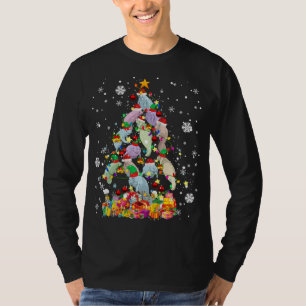 Santa ELF Manatee kerstboom — kerstlampje T-shirt