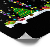 Santa Elf Reindeer Clarinet Xmas Lichte Musical In Poster (Hoek)