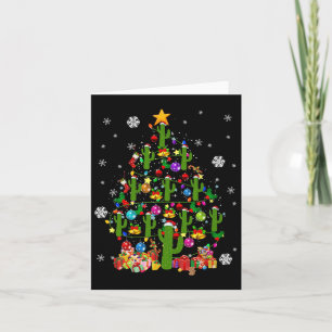 Santa Elf Rendier Cactus Xmas Tree Light Cactus Kaart