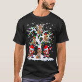Santa ELF rendiercocao op kerstboomzant T-shirt (Voorkant)