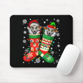 Santa Elf Sheep Animal In Christmas Socks Men Wome Muismat (Met muis)
