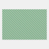 Santa Elf Typografie en Stripes Kinder Inpakpapier Vel (Voorkant)