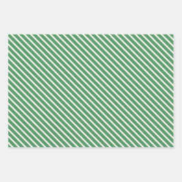 Santa Elf Typografie en Stripes Kinder Inpakpapier Vel