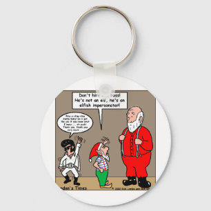 Santa & Elfen Imiteerder Grappige Cadeaus & T-shir Sleutelhanger