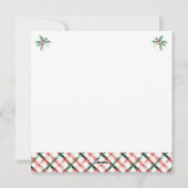 Santa Elf's & Kerstboom Feestdagenkaart (Achterkant)