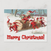 Santa Elves Feestdagenkaart (Voorkant)