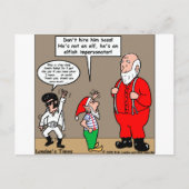 Santa & Elves Imitator Funny Gifts & T - shirts Feestdagenkaart (Voorkant)