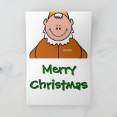 Santa Elves (met Big Ron) Feestdagen Kaart (Binnen)