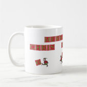Santa Elves Typo koffie mok (Links)