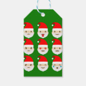 santa emoji emoticons cadeaulabel (Voorkant)