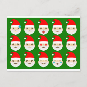 santa emoji emoticons feestdagenkaart