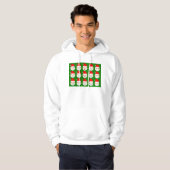 santa emoji emoticons hoodie (Voorkant volledig)