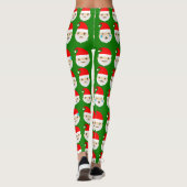 santa emoji emoticons leggings (Achterkant)