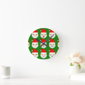 santa emoji emoticons ronde klok (Huis)