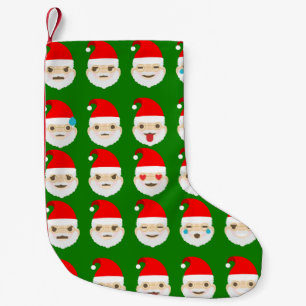 santa emoji emoticons stocking kleine kerstsok