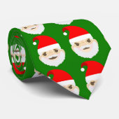 santa emoji emoticons stropdas (Opgerold)