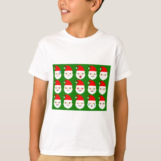 santa emoji emoticons t-shirt (Voorkant)