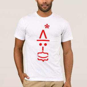 SANTA EMOTICON MET PET EN GEDACHT T-SHIRT
