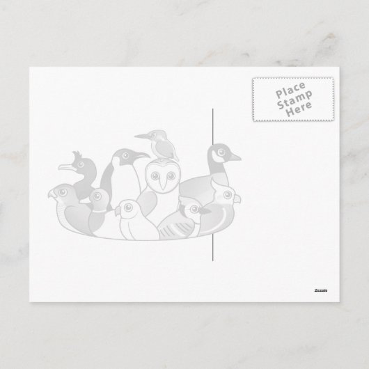 Santa Emperor Penguin Feestdagenkaart (Achterkant)