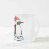 Santa Emperor Penguin Matglas Koffiemok (Voorkant rechts)