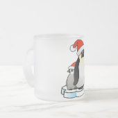 Santa Emperor Penguin Matglas Koffiemok (Voorkant links)