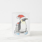 Santa Emperor Penguin Matglas Koffiemok (Center)