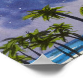 Santa en Alligator Poster (Hoek)