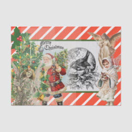 SANTA EN ANGELS RED STRIPED Tissue Paper Tissuepapier