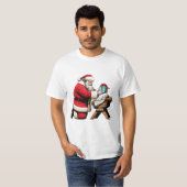 Santa en Baby Jesus T-shirt (Voorkant volledig)