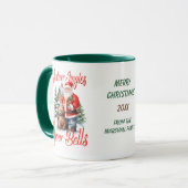 Santa en Beer Jingle Your Bells Christmas Mok (Voorkant links)