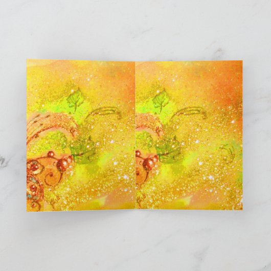 SANTA EN CHRISTMAS GIFT SACK, TOYGele Sparkles Feestdagen Kaart (Binnen)