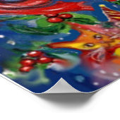 SANTA EN CHRISTMAS NIGHT POSTER (Hoek)