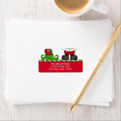 Santa en Elf Adreslabel Etiket (Insitu)