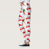 Santa en Elf Cute en grappige tekenaars die naar d Leggings (Links)