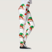Santa en Elf Cute en grappige tekenaars die naar d Leggings (Rechts)