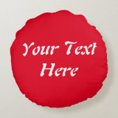 Santa en Elf Cute en grappige tekenaars die naar d Rond Kussen (Achterkant)