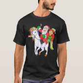 santa en elf ridi t-shirt (Voorkant)