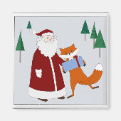 Santa en Fox magneet (Voorkant)