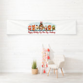Santa en Friends Holiday Banner (Insitu)